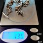 Vintage Sterling Silver Celtic Style Gemstone Link Bracelet Lot 8"
