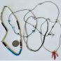 Vintage Sterling Silver Southwest Turquoise Coral Heishi MOP Necklace Lot $120