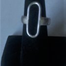 Vintage Sterling Silver MODERNIST Open Center Ring Lot Size 7.5