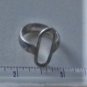 Vintage Sterling Silver MODERNIST Open Center Ring Lot Size 7.5