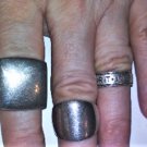 Vtg Sterling Silver Chunky Bold Rings Lot Collection of 3 Incl Michael Anthony