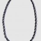 Antique Victorian Sterling Silver GERMANY Rope Chain Necklace Lot 18-1/4"