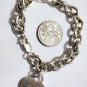 Vintage MEXICO Sterling Silver HEAVY Toggle Chain Bracelet Lot 8.25"