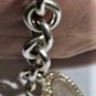 Vintage MEXICO Sterling Silver HEAVY Toggle Chain Bracelet Lot 8.25"