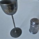 Vintage Sterling Silver 1920s Ski Cup Trophy & Shaker Lot