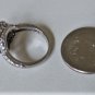 Vintage Sterling Silver Diamond Halo Pearl Ring Lot Sz 7.5