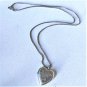 Vintage Sterling Silver *GRANDMA* Heart Locket Pendant Necklace Lot 20"