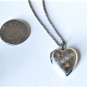 Vintage Sterling Silver *GRANDMA* Heart Locket Pendant Necklace Lot 20"