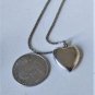 Vintage Sterling Silver *GRANDMA* Heart Locket Pendant Necklace Lot 20"