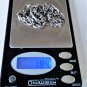 Vintage Sterling Silver MODERNIST Diamond O Ring Pendant Necklace Lot 16.5"
