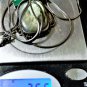 Vintage Sterling Emerald Sapphire Turquoise Labradorite Pendant Necklace Lot 24"