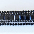 Antique Victorian Black Jet Faceted Paste Glass Mourning Pin Brooch Lot