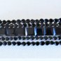 Antique Victorian Black Jet Faceted Paste Glass Mourning Pin Brooch Lot