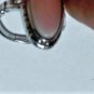 Vintage Sterling Silver Pink Cat Eye Ring Lot Size 6.5