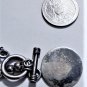Vtg Sterling Silver Southwest Engraveable Disc Pendant Toggle Necklace Lot