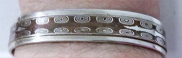 Vtg Sterling Silver SOUTHWEST Silver Mesa MOKUME-GANE Pattern Cuff Bracelet Lot