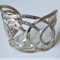 Vintage Sterling Silver THISTLE & BEE Hammered Modernist Bracelet Lot