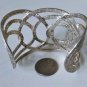 Vintage Sterling Silver THISTLE & BEE Hammered Modernist Bracelet Lot