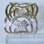 Vintage Sterling Silver THISTLE & BEE Hammered Modernist Bracelet Lot