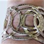 Vintage Sterling Silver THISTLE & BEE Hammered Modernist Bracelet Lot