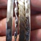 Vintage Sterling Silver MEXICO ITALY Bangle Bracelets Lot Collection 56 Gr