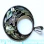 Vtg Sterling Silver MEXICO Beautiful Bird & Floral Abalone Inlay Pendant Lot