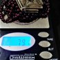 Vtg Sterling Silver Niello BALI 9-Strand Rhodolite Garnet Runway Bracelet Lot 8"