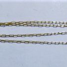Vintage Sterling Silver Gold Vermeil Elongated Links Chain Necklace  Lot 28"