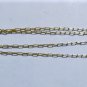 Vintage Sterling Silver Gold Vermeil Elongated Links Chain Necklace  Lot 28"