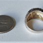 Vintage Sterling Silver Flower Scroll Dome Band Ring Lot Size ~8
