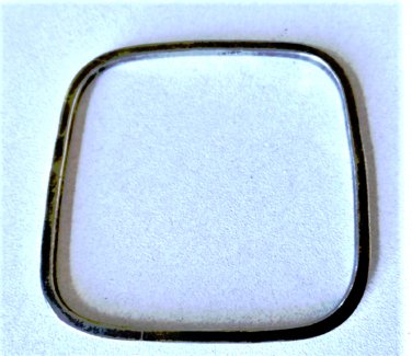 Vintage Silver Plated MEXICO Square Moderniist Bangle Bracelet Lot