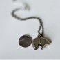 Vintage Sterling Silver Southwest Bear Fetish Pendant Necklace Lot 24"