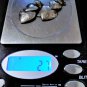 Vintage Sterling Silver Etched Graduated Dangle Drop Triple Hearts Earrings Lot