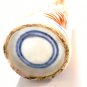 Antique Chinese Qing Kangxi Mark Iron Red Fishes Porcelain Pillar Snuff Bottle