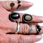 Vintage Sterling Silver SOUTHWEST Navajo & Other Rings Lot 7 Pcs