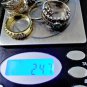 Vtg Sterling Silver Amethyst Marcasite CZ Rhinestone Band Rings Lot Collection