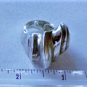 Vintage Sterling Silver MODERNIST Chunky Undulating Freeform Dome Ring Lot Sz 7