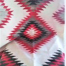 Antique Southwest Navajo 3rd Phase Serrated Diamonds Chief Blanket 56" x 30"