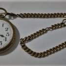 Antique 10K RGP LONVILLE EXTRA 17J Railroad Pocket Watch & Chain Lot