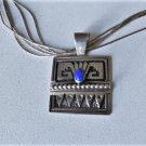 Vintage Sterling Silver Southwest Navajo Artisan REW DINEH Lapis Necklace Lot