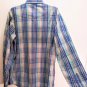 Vtg Wrangler Retro Premium Western Snap Front Cotton L Slv Plaid Western Shirt