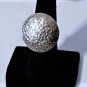 Vintage Sterling Silver MODERNIST Hammered Open Scrollwork Ring Lot Sz 7.5