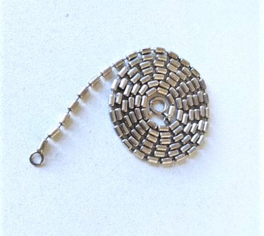 Vintage Sterling Silver Dash-Dash Chain Necklace Lot 24"