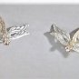 Vintage Sterling Silver & 14K RG w Amethyst Dragonfly Artisan Post Earrings Lot