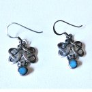 Vintage Sterling Silver Southwestern Turquoise Celtic Dangle Drop Earrings Lot