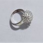 Vtg Sterling Silver Puffy Spiked Atomic Porcupine MODERNIST Ring Lot Sz 7.5