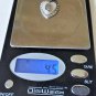 Atq Sterling Silver MOP Marcasite Miraculous Mary Heart Necklace Pendant Lot