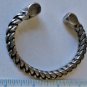 Vtg Sterling Silver SOUTHWEST Navajo? Goro? Braided Hammered Cuff Bracelet Lot