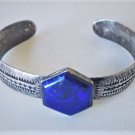 Vintage Sterling Silver SOUTHWEST  Lapis Cuff Bracelet Lot G. Stewart