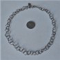 Vintage Sterling Silver MODERNIST Blank Starter Charm Necklace To Fill 18"